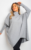 Oversized Pearl Knitted Jumper