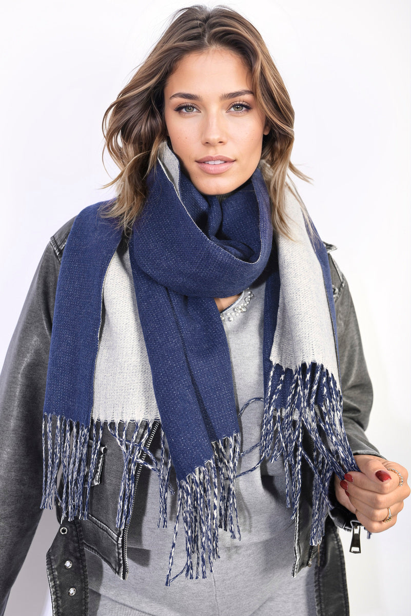 Aisha Winter Oversized Scarf with Tassel