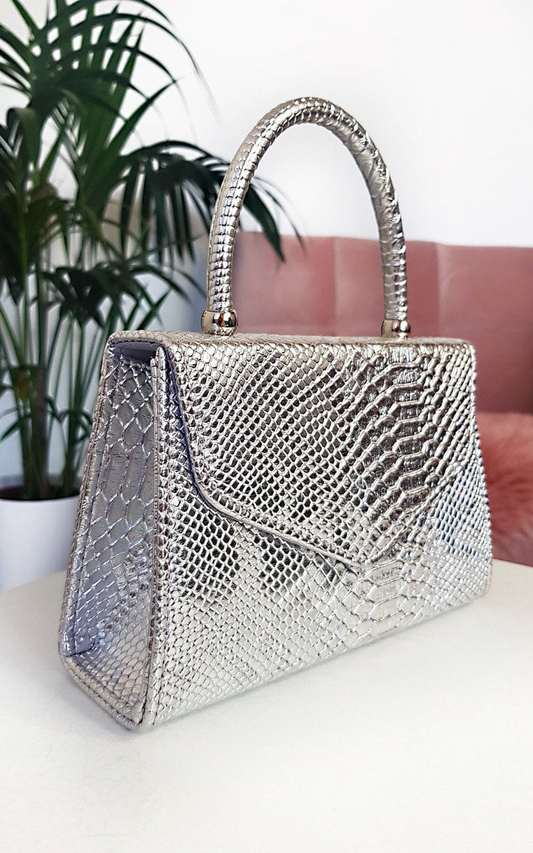 Croc Print Handbag