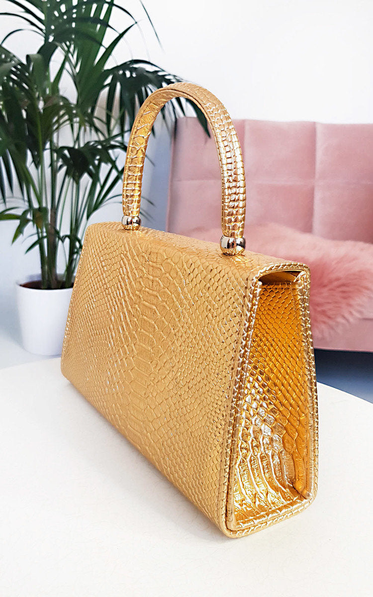 Croc Print Handbag