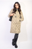 Quilted Winter Jacket with Belt