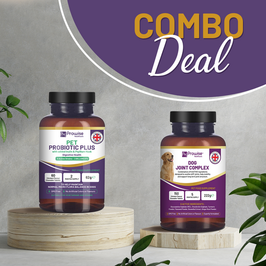 Combo Deal - Dog Joints 🦴 and Gut Health🐕 - Dog Joint Supplement + Pet Probiotic Plus I Made in the UK