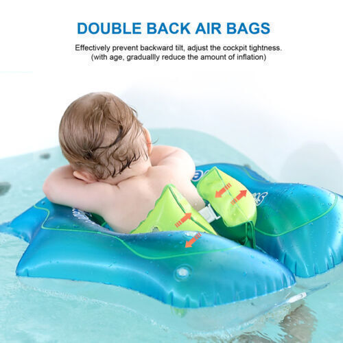 Baby Inflatable Float Swimming Trainer Seat-Helps Learn To Kick Swim 3-72 Months