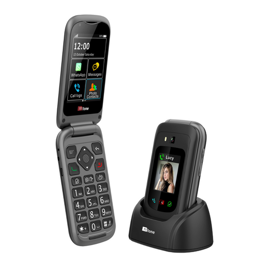 TTfone TT970 Whatsapp 4G Touchscreen Senior Big Button Modern Flip Phone EU