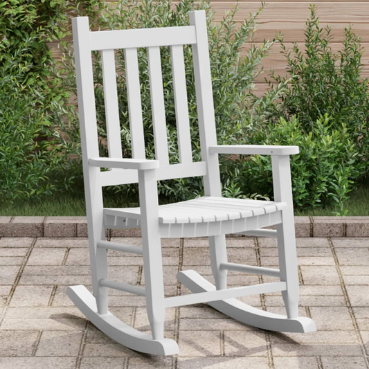 Rocking Chair for Children - White Solid Wood Poplar