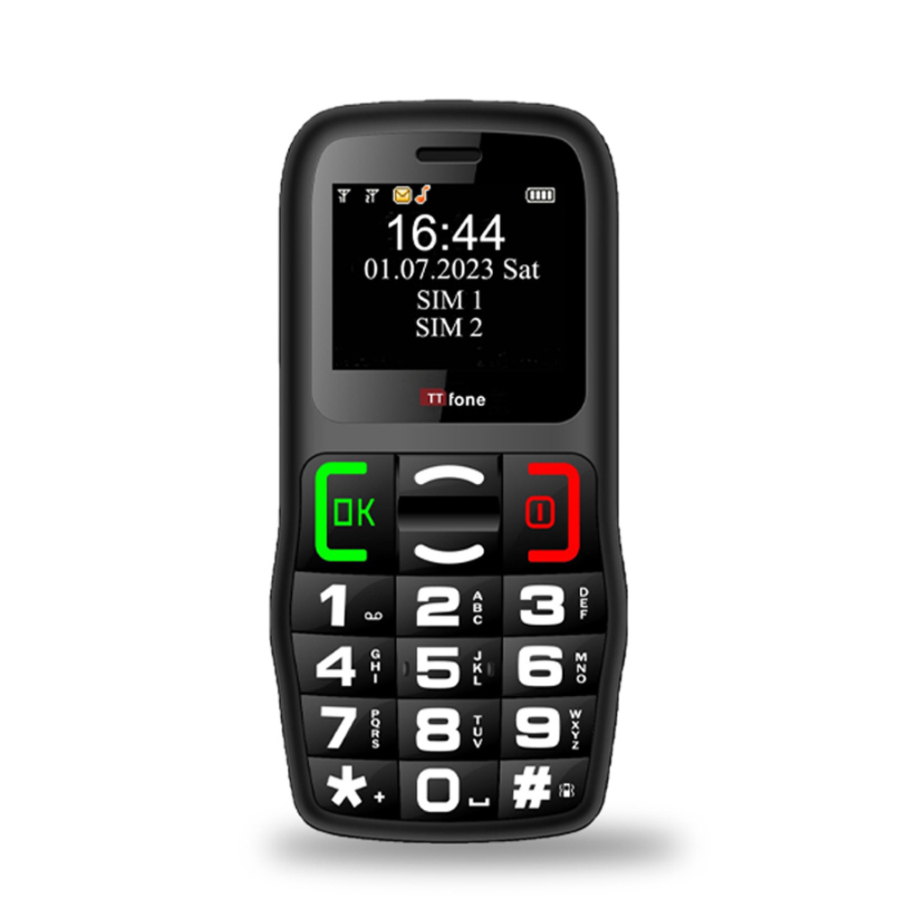 TTfone TT220 Big Button Mobile with Dock Charger, EE Pay As You Go