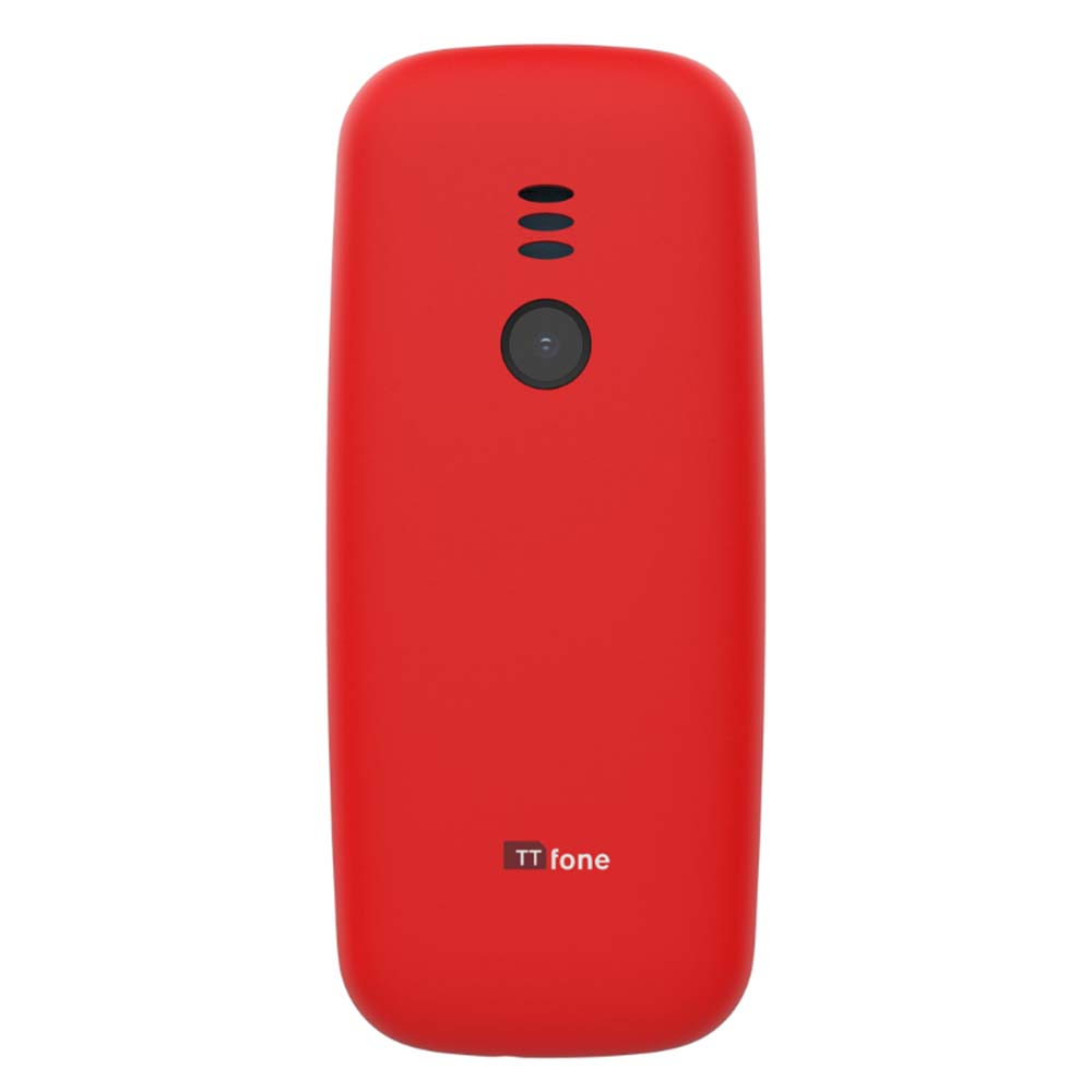 TTfone TT170 Red Dual SIM with Mains Charger, Giff Gaff Pay As You Go