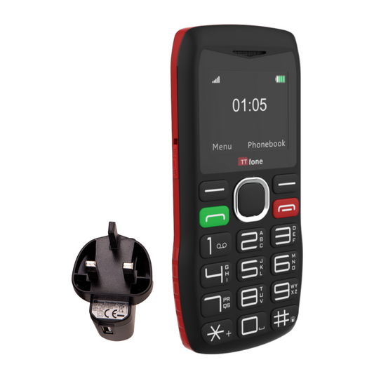 TTfone TT880 Easy-to-Use Big Button Mobile Phone with USB C Mains Charger