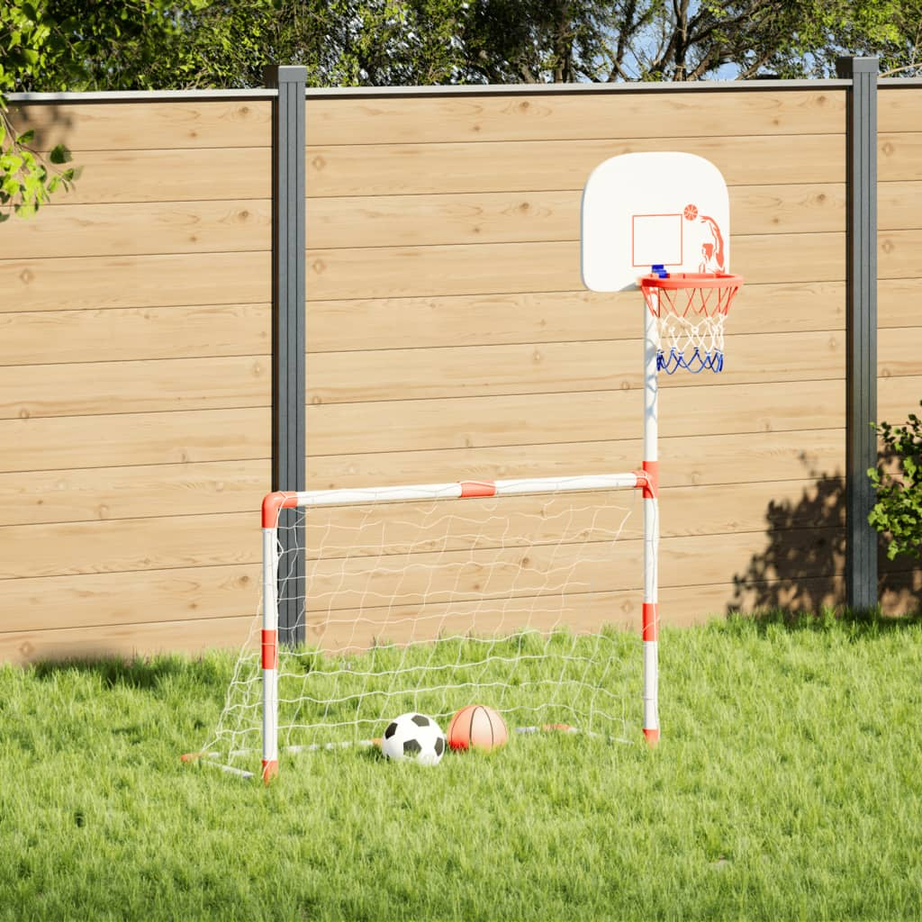 Children's Football and Basketball Set with Balls 98x50x70 cm