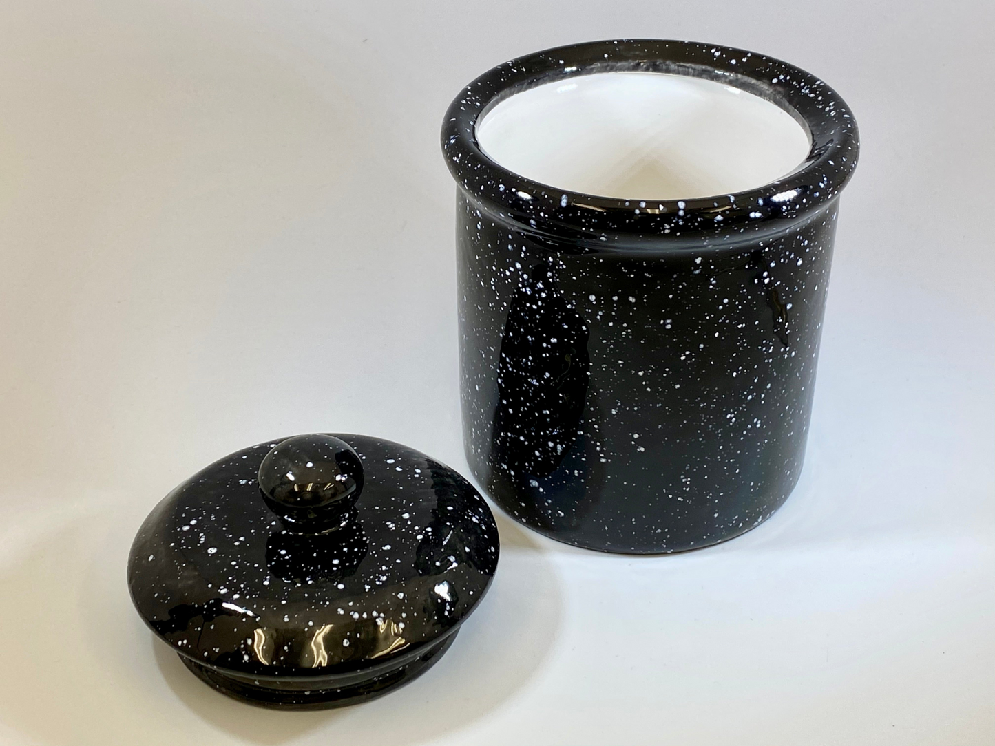 Speckled Black Canister