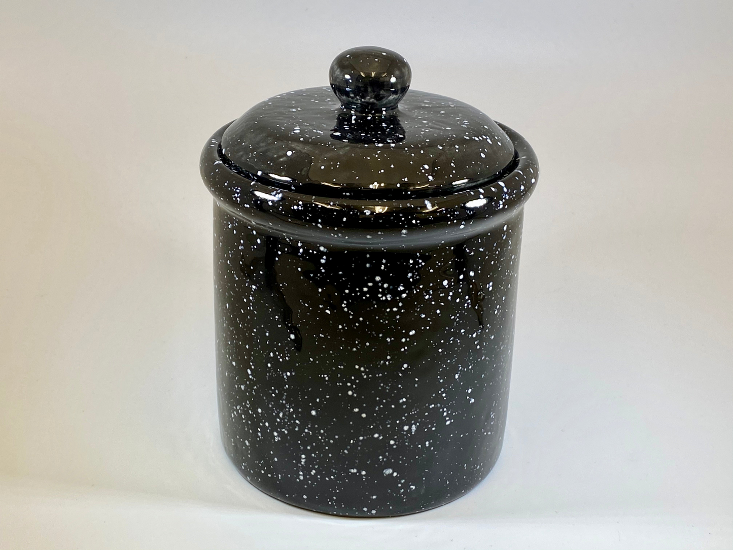 Speckled Black Canister