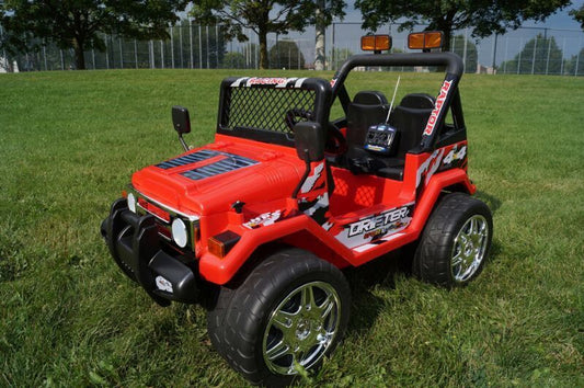 DRIFTER RAPTOR POWERFUL 12V ELECTRIC RIDE ON JEEP RED