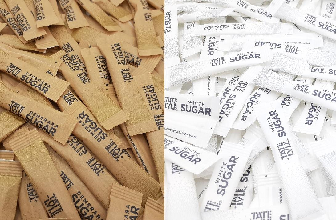 2.5kg Sugar Individual Sticks Sachets White & Brown