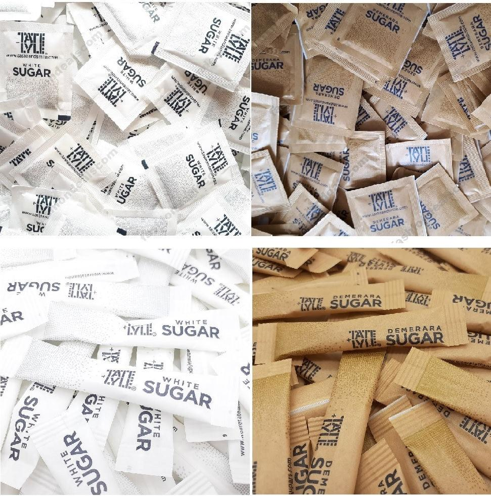 2.5kg Sugar Individual Sticks Sachets White & Brown