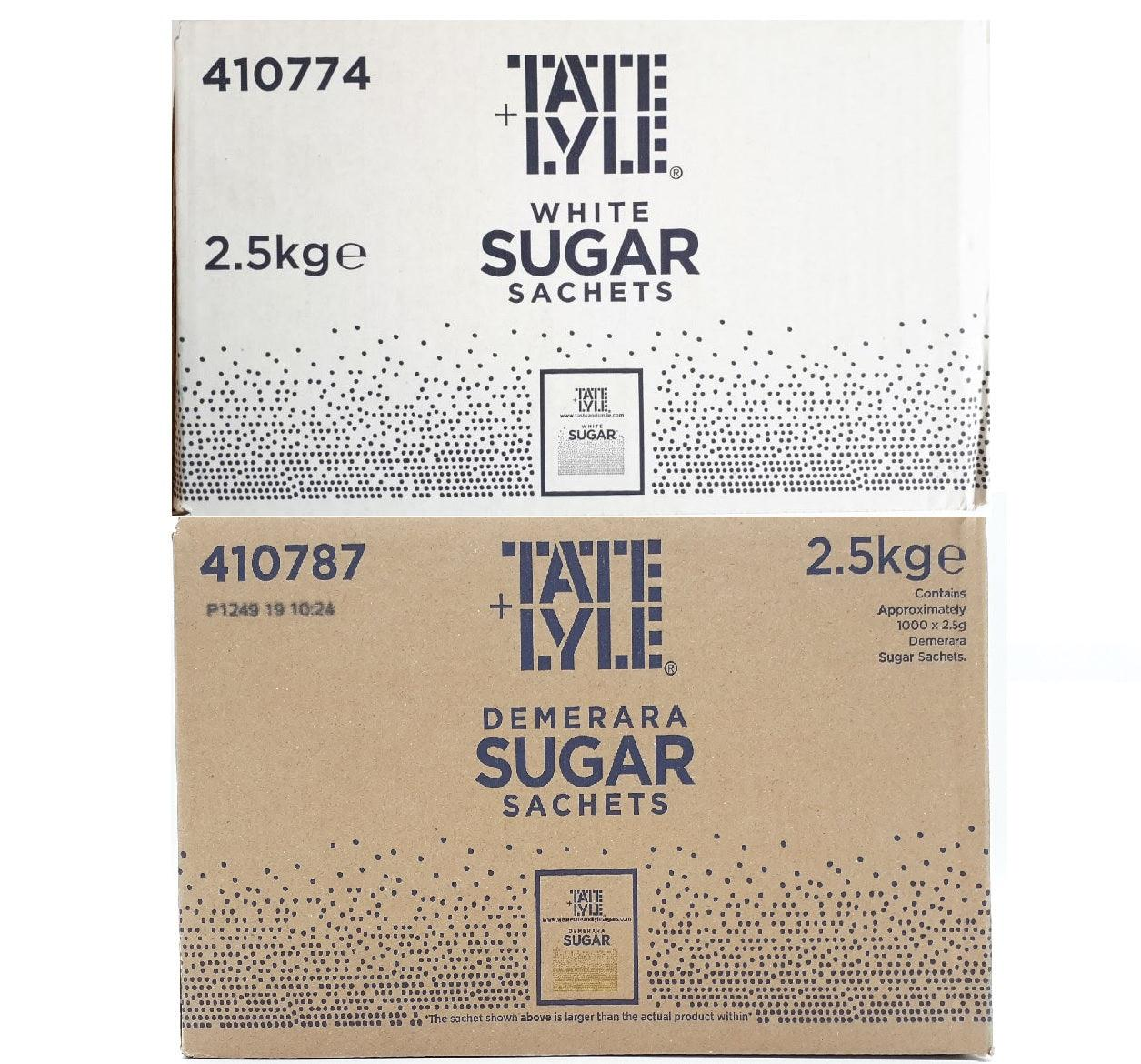 2.5kg Sugar Individual Sticks Sachets White & Brown