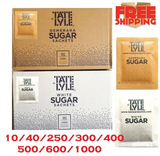 TATE & LYLE Pure Granulated Cane White and Brown Demerara Sugar Sachets