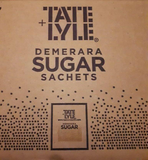 TATE & LYLE Pure Granulated Cane White and Brown Demerara Sugar Sachets