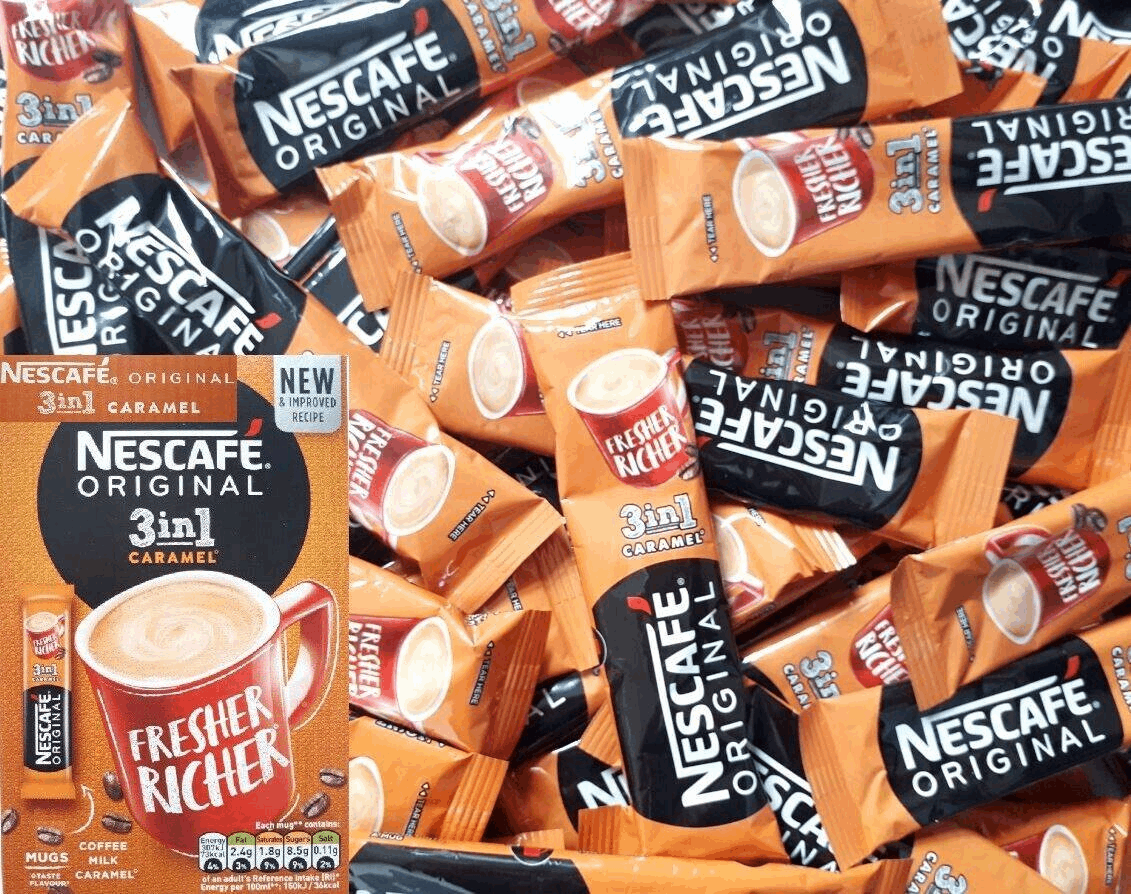 10pcs Nescafe 3in1 Original Caramel Coffee Sachets