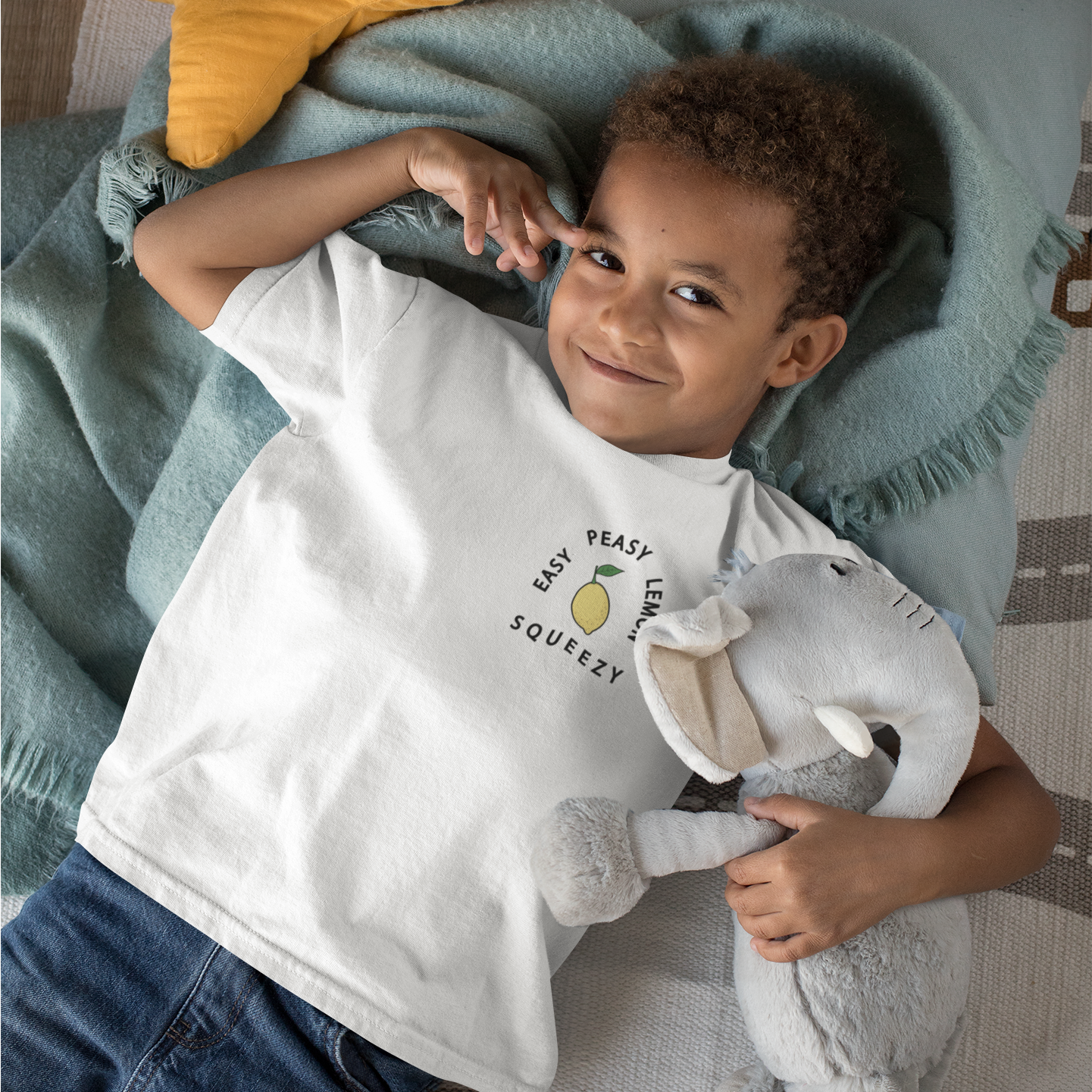 Easy Peasy Lemon Squeezy - Kid Organic Cotton Tee