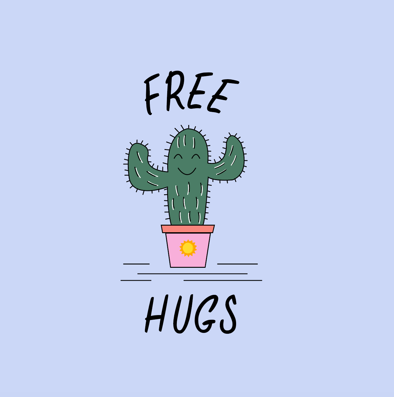 Free Hugs - Kid Organic Cotton Sweatshirt