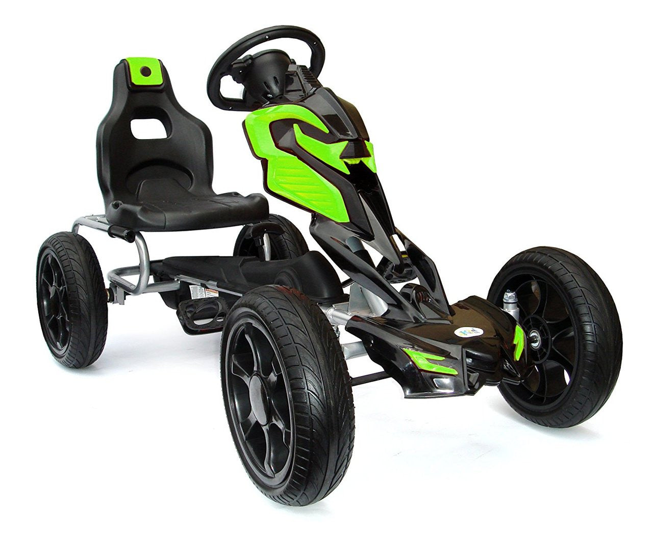 Thunder Eva Rubber Wheel Go Kart Green