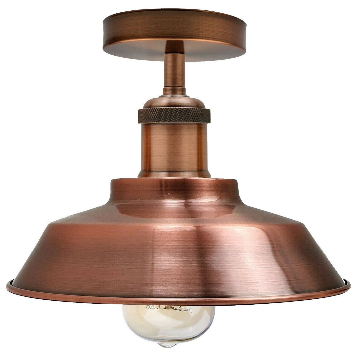 Ceiling Light Retro Flush Mount Ceiling Lamp Shade Fitting Copper~1927