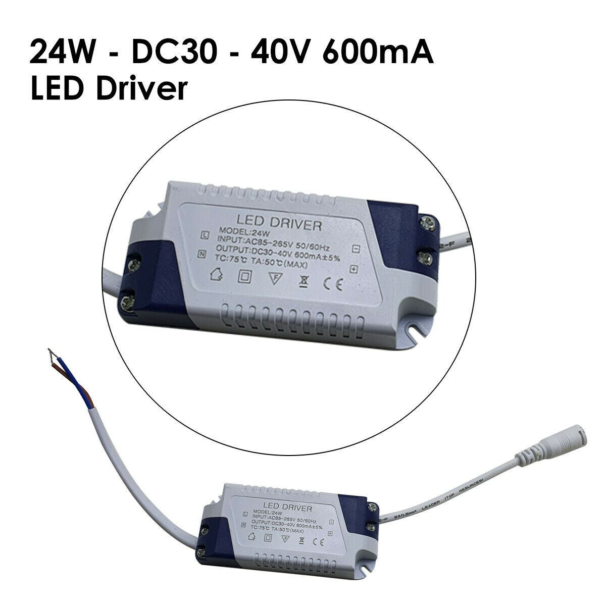 Black And White AC100-240V Constant Current LED Transformer~1408