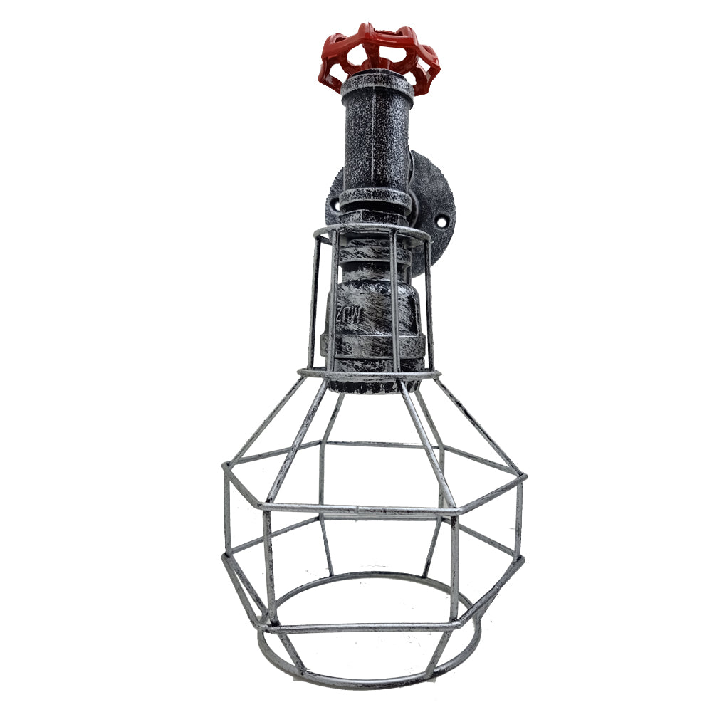 Modern Industrial Retro Vintage Style Pipe Cage Wall Light Wall Lamp Fixture~1118