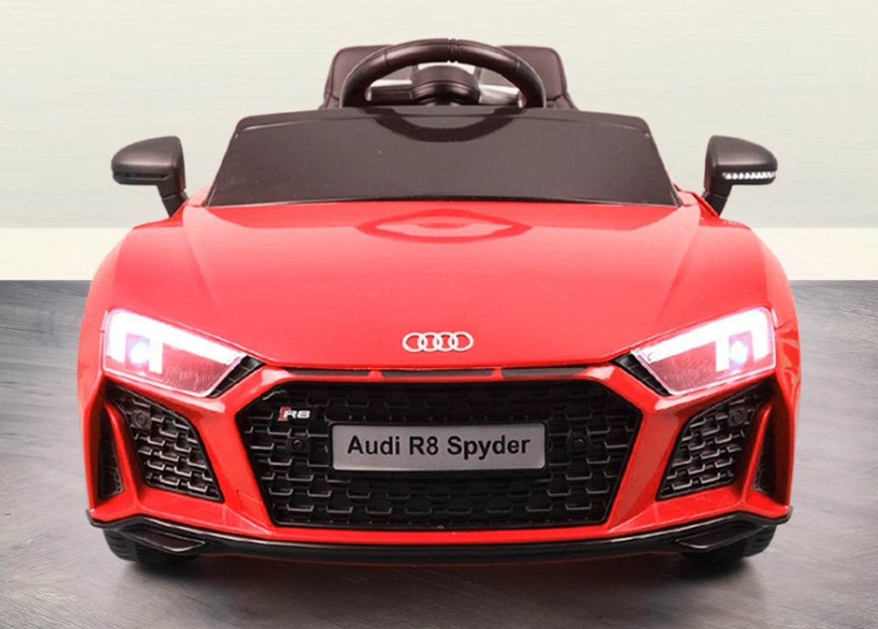 Licensed Audi R8 Spyder 12V Electric Ride On Car Red with 2.4GHz remote