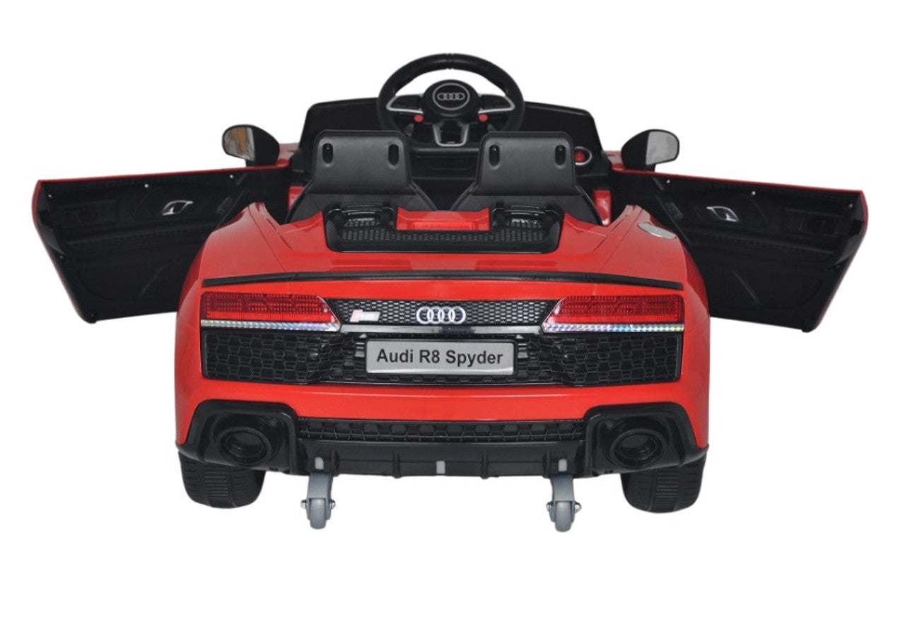 Licensed Audi R8 Spyder 12V Electric Ride On Car Red with 2.4GHz remote