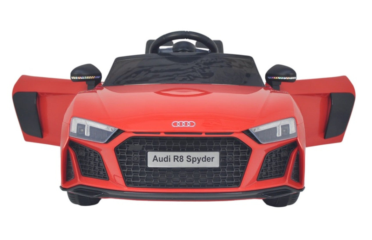 Licensed Audi R8 Spyder 12V Electric Ride On Car Red with 2.4GHz remote