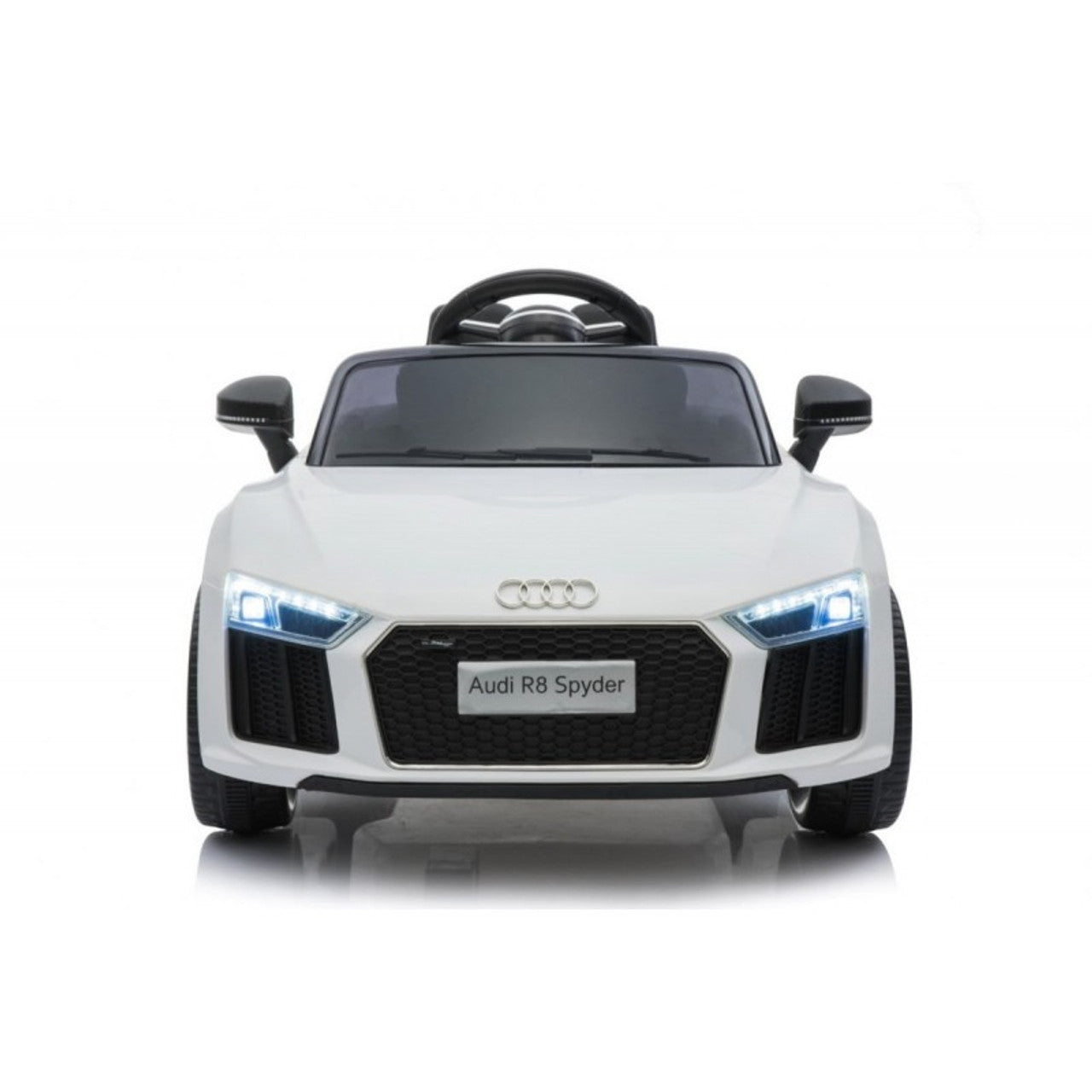 Licensed Audi R8 Spyder 12V Electric Ride On Car White with 2.4GHz remote