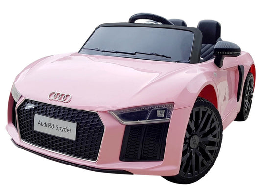 Licensed Audi R8 Spyder 12V Electric Ride On Car Pink with 2.4GHz remote