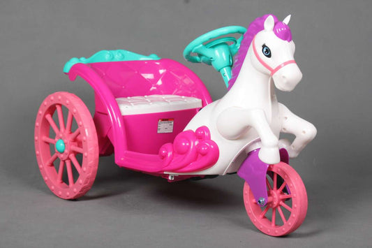 Unicorn Princess 6V Electric Ride On Carriage Pink