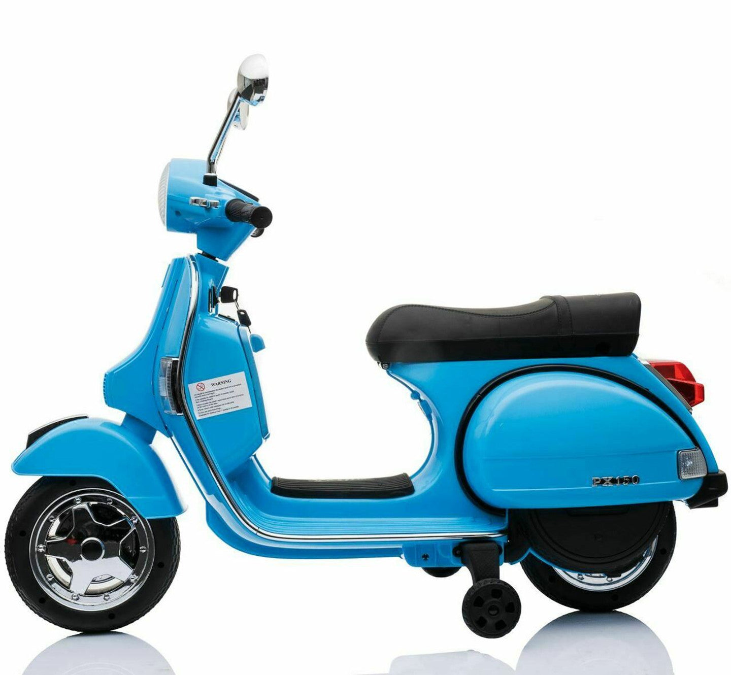 Licensed Vespa 12V Electric Ride On Motorbike (Blue)