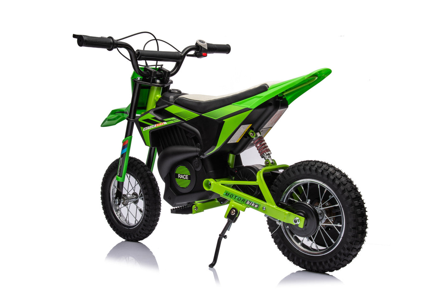 Dirt Race Scrambler 24V Electric Ride On Motorbike Green