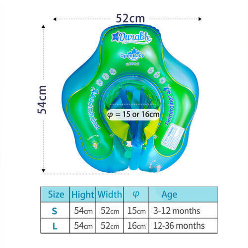 Baby Inflatable Float Swimming Trainer Seat-Helps Learn To Kick Swim 3-72 Months