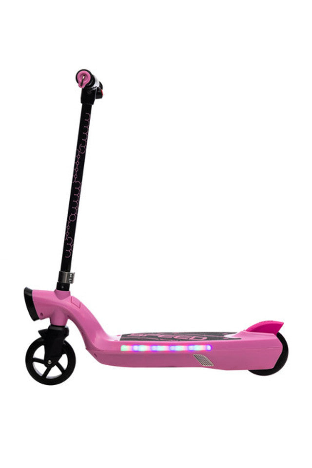 Prizm Kids 12V Electric Scooter with Flashlights and Headlight (Pink)