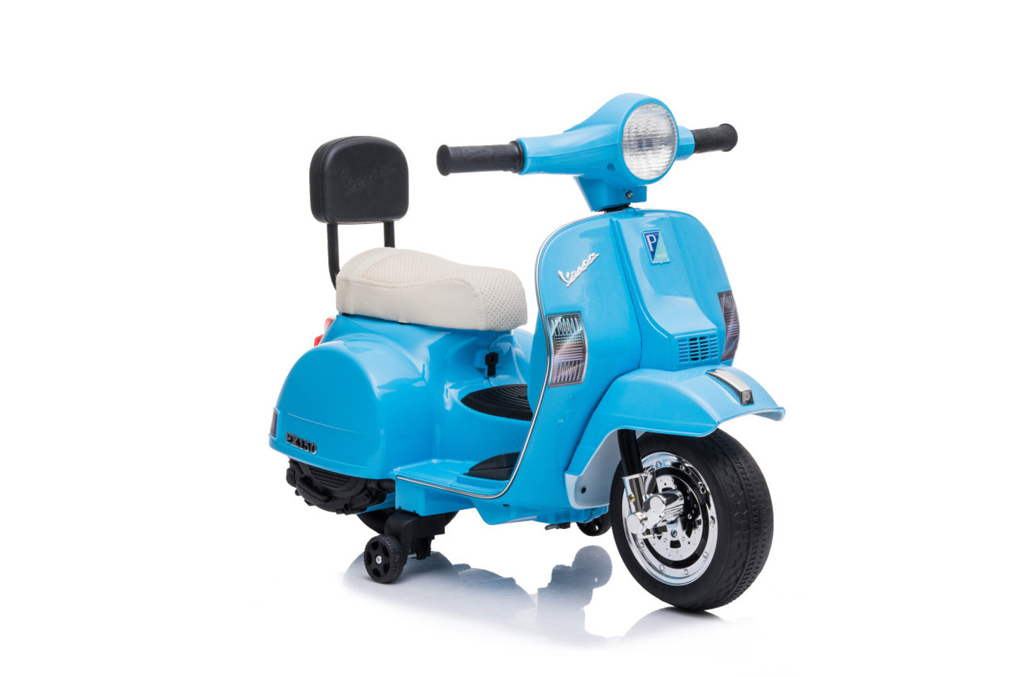 Licensed Vespa 6V Electric Ride On Motorbike Blue