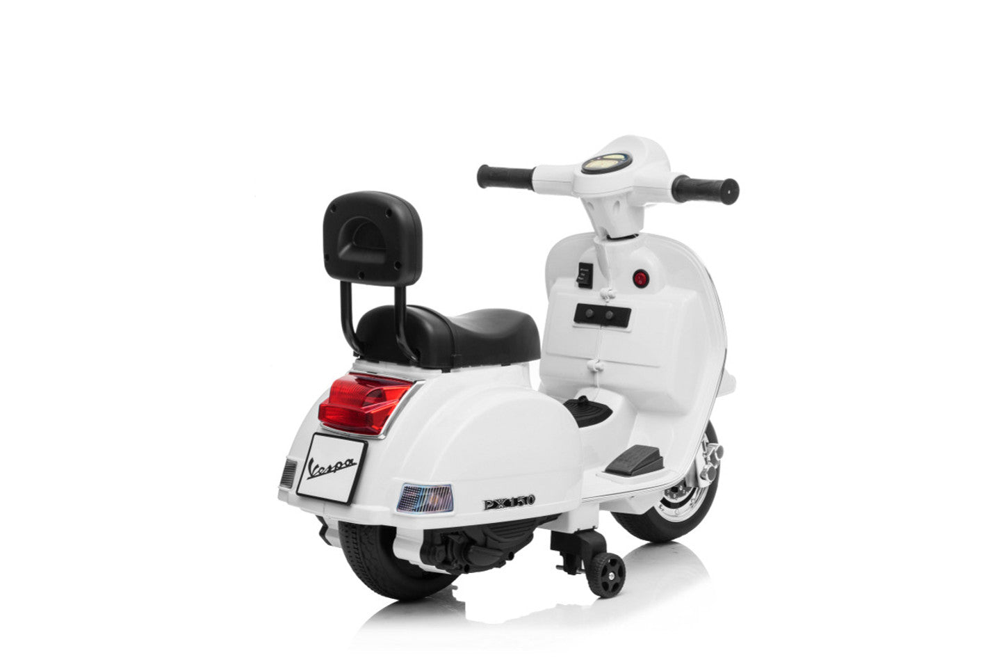 Licensed Vespa 6V Electric Ride On Motorbike White