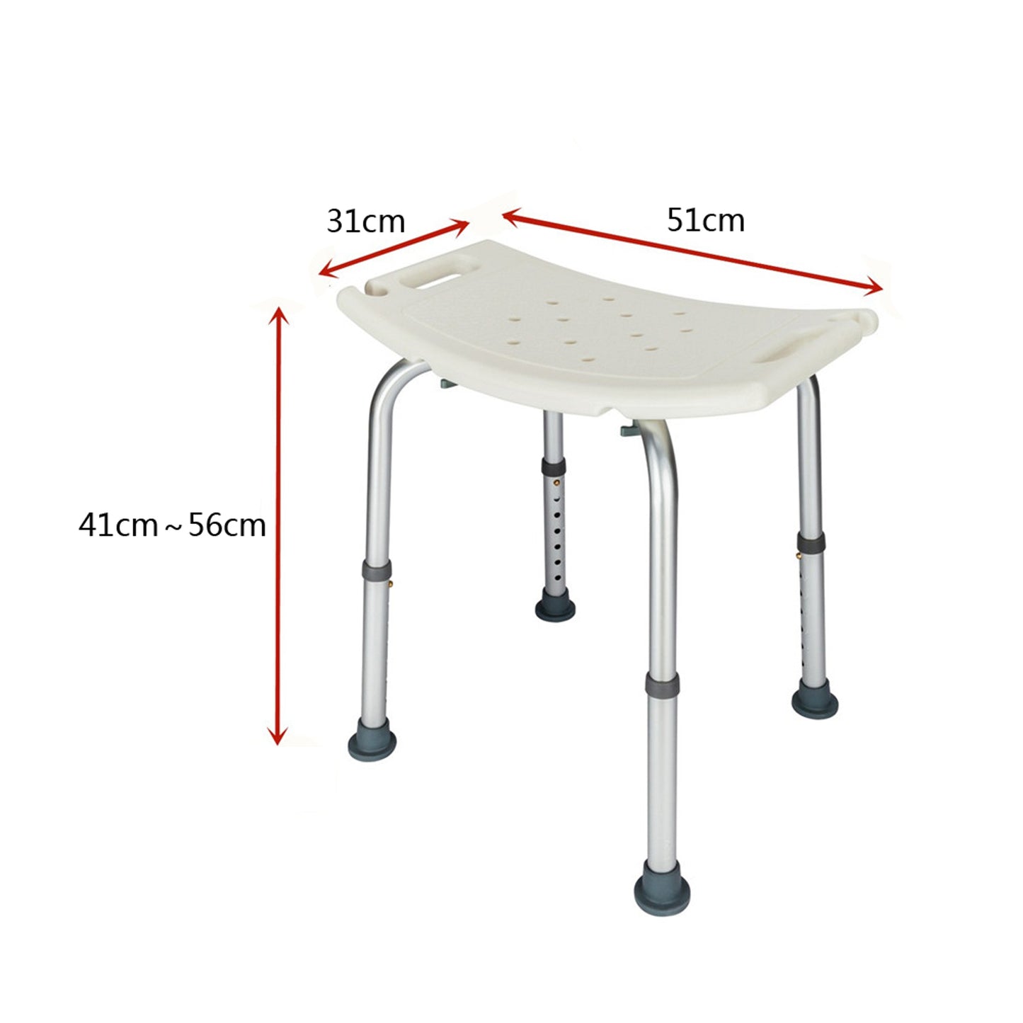 1.35MM Simple Bath Chair White