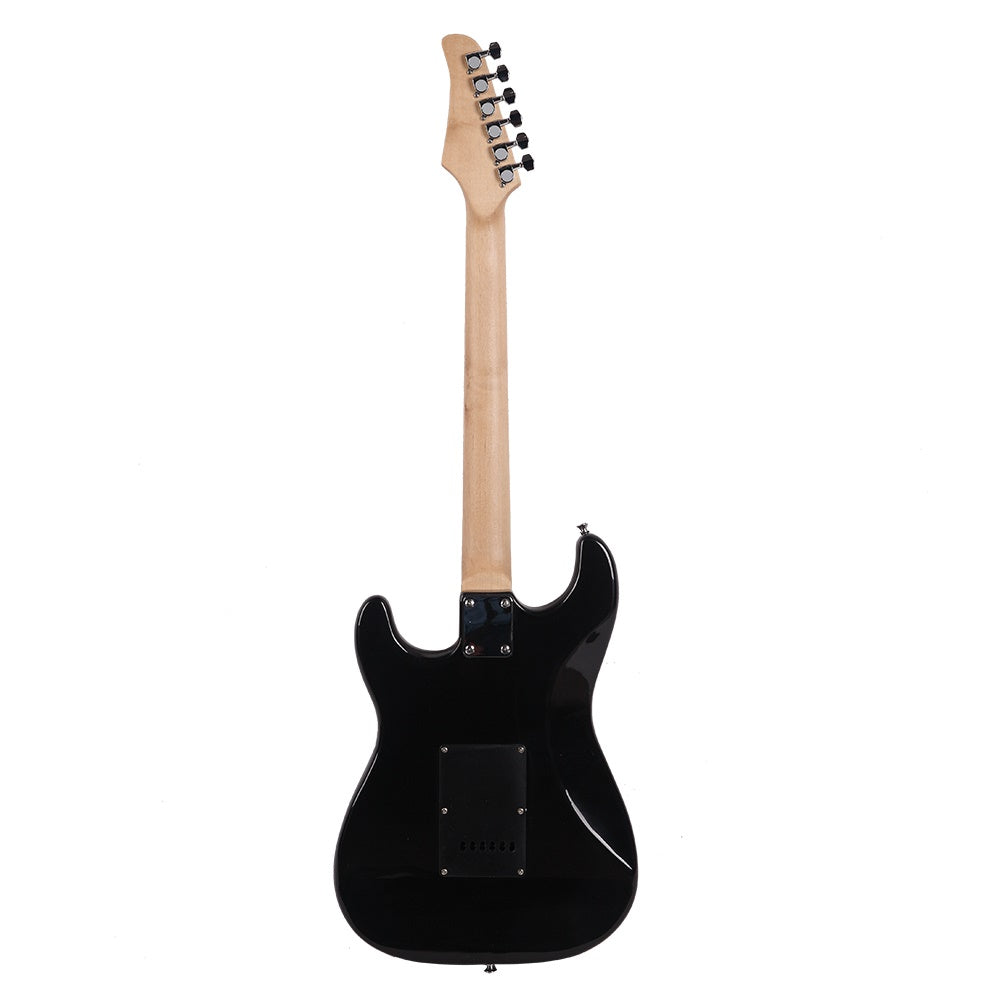 Glarry GST Stylish Electric Guitar with Black Pickguard Black in Colour- Full Kit