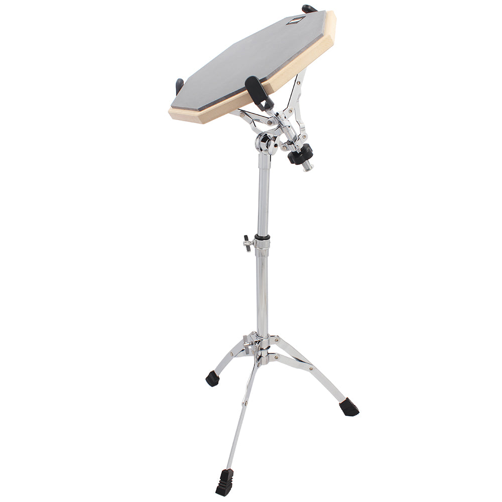 Chrome Plated Dumb Snare Drum Stand Tripod Silver