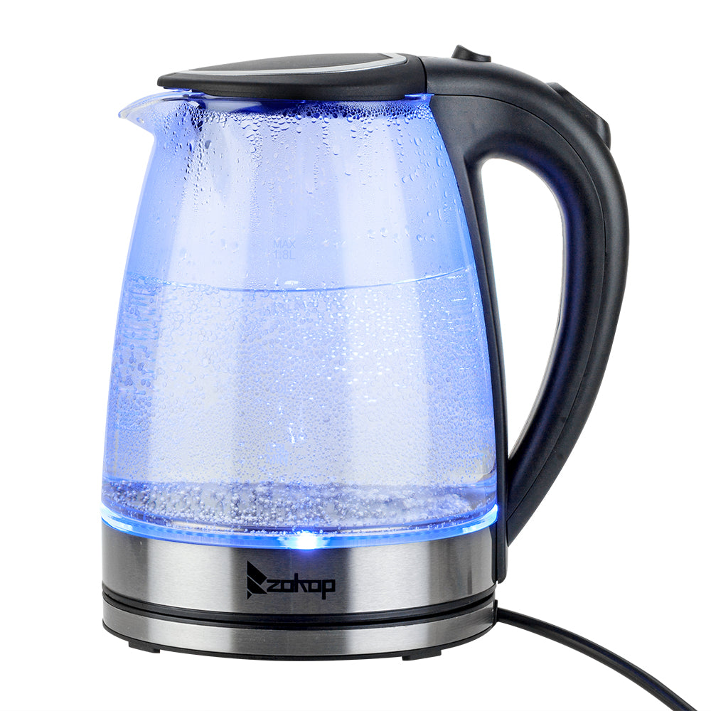 220V 2200W 1.8L Electric Glass Kettle UK Plug