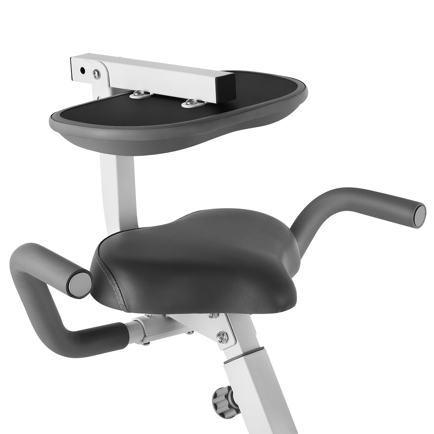 FitnessClub Exercise Bike with Resistance Bands, LCD Monitor and Side Hand Grips