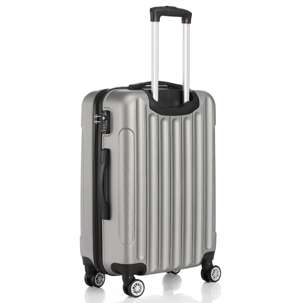 3-in-1 Multifunctional Large Capacity Traveling Storage Suitcases Silver Gray