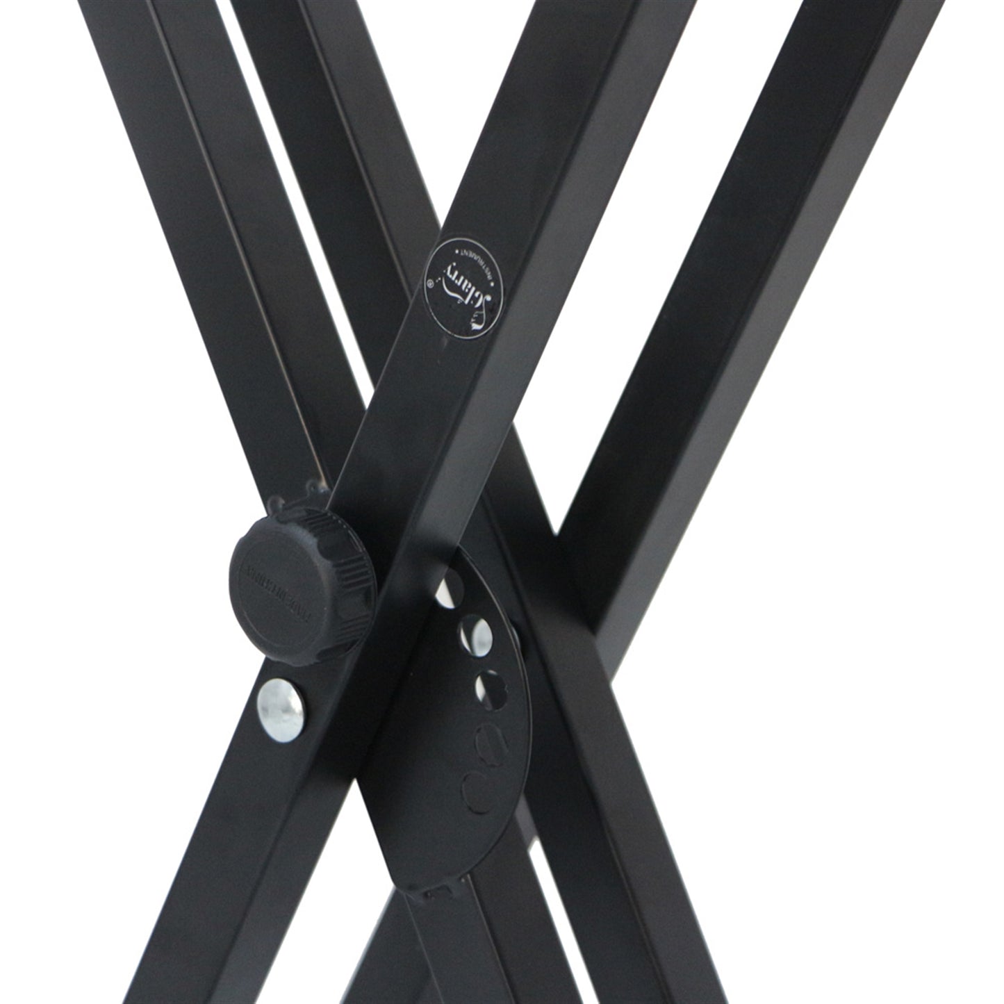 Glarry Dual-tube X-Shape Keyboard Stand Black