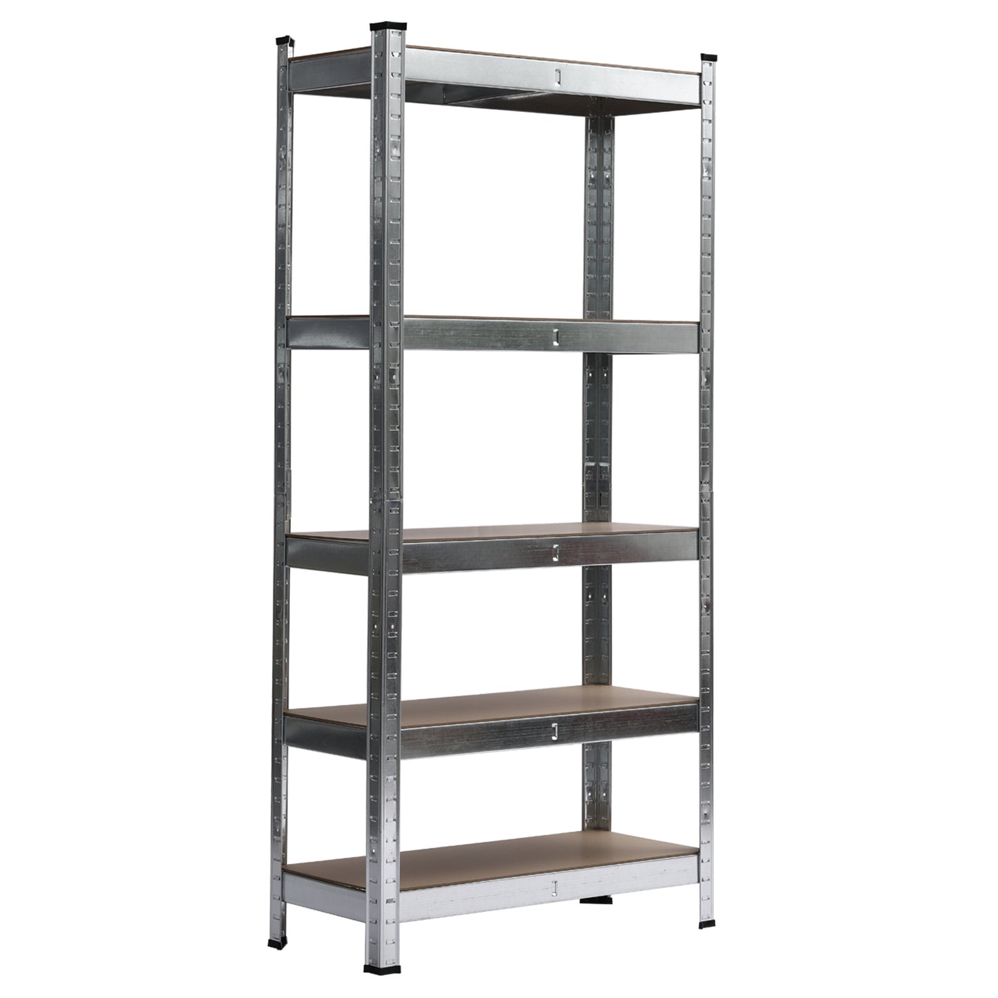 Heavy Duty 5 Tier Metal Galvanized Shelving Rack Unit Garage Storage Shelf Silver UK