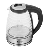 HD-1858L 1.8L  220V 2000W Electric Kettle Stainless Steel High Quality Borosilicate Glass Blue Light