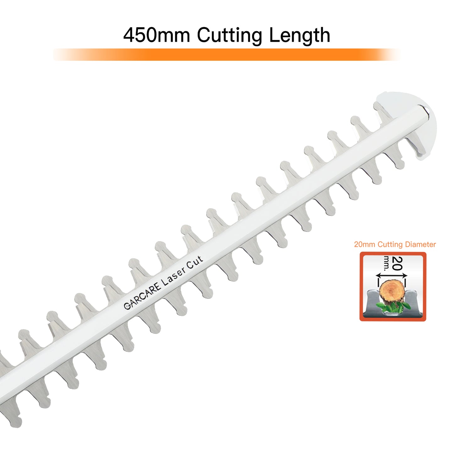 Pole Hedge Trimmer Electric Corded 20Inch SK5 Laser Cutting Blade 600W